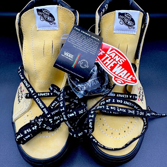 Size 11 - Vans A Tribe Called Quest x Sk8- High Mellow Yellow Clean! Vans Sk8-Hi A Tribe Called Quest (Yellow) Men main image 4